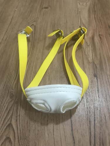 New Yellow and White Lacrosse Chin Strap