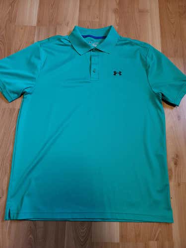 Men's Used XL Under Armour Heatgear Golf Shirt