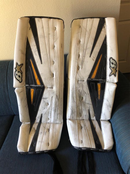 White Senior 35" Brian's SubZero Pro 2 Pro Stock Goalie Leg Pads