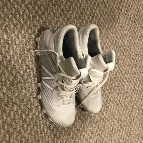 White Unisex Molded Cleats High Top