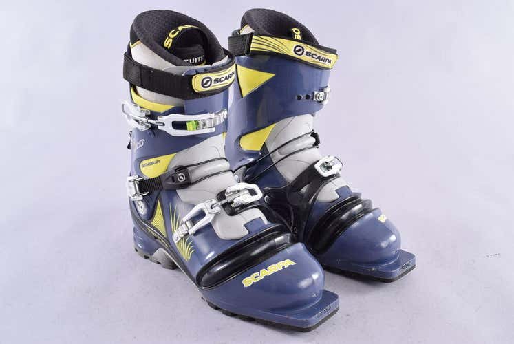 Scarpa T2 Eco Telemark Ski Boots Mondopoint 32.0 Nordic Norm 75mm 3 Pin