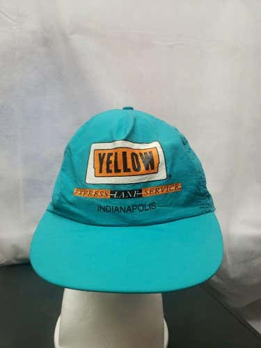 Vintage Yellow Express Lane Service Indianapolis Nylon Snapback Hat Stylemaster