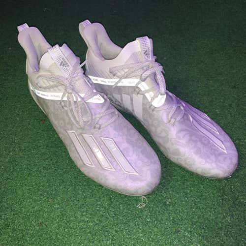 Adidas Adizero New Reign White Cleats Size: 10.5