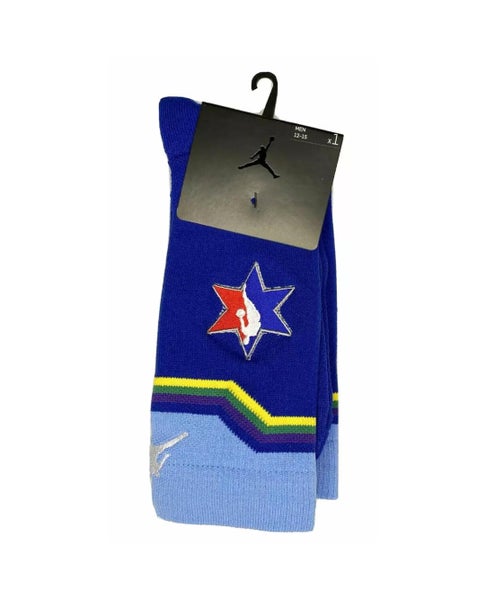Jordan All Star Game Weekend 2020 Basketball Socks Chicago Blue XXL PSO382-495