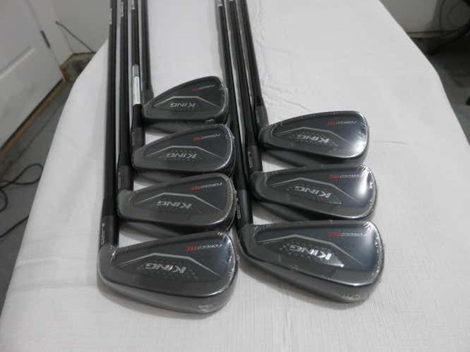 Cobra King Forged TEC Black Iron Set - 4-PW - AMT White S300 Stiff Steel - NEW