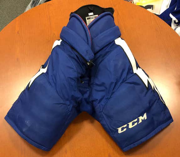 #19 Chris Mueller - Blue Used Senior Large CCM HP45 Hockey Pants Pro Stock