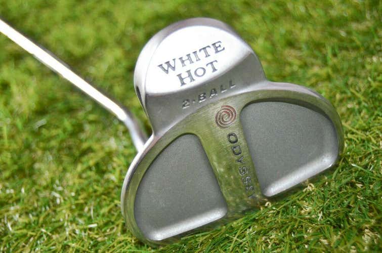 White Hot 2-Ball Putter Right Handed 34.5" Steel Putter New Grip