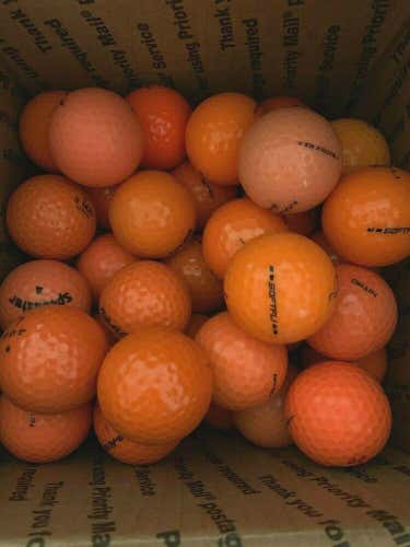 50 Used Orange Golf Balls Assorted Mix AAAA-AAAAA 4A-5A