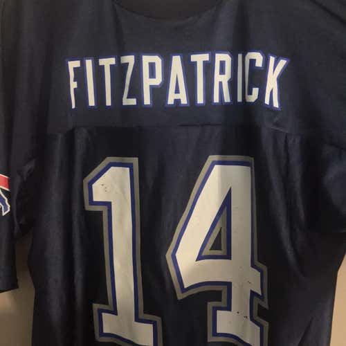 Ryan Fitzpatrick Blue Adult XL Adidas Jersey