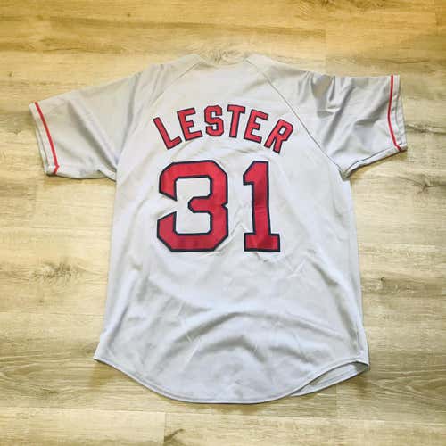 Jon Lester Red Sox Gray Adult Large Majestic Jersey