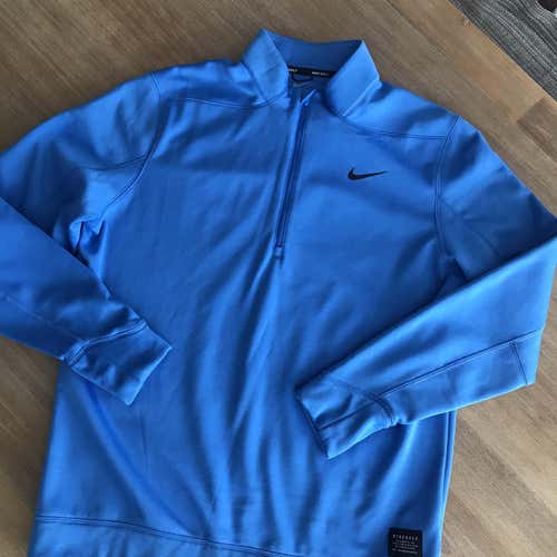 Nike Thermal Repel 1/2 Zip Mens Medium Sweater / Pacific Blue