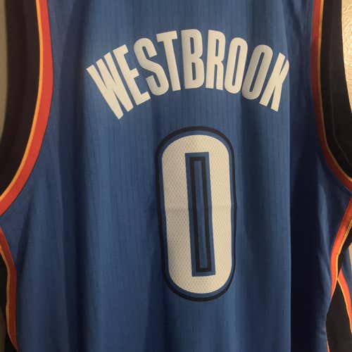 Russell Westbrook OKC Blue Adult XL Adidas Jersey