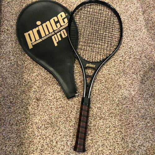 Vintage Prince Pro Series 90 Tennis Racquet With Cover 4 5/8 #5 Grip