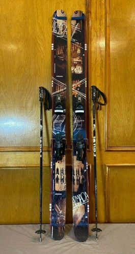 Armada JJ 185cm 136-115-133 Twin-Tip Freeride Rocker Skis Rossignol Bindings++
