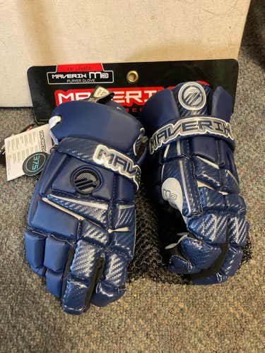 Navy Blue Player's Maverik M3 Lacrosse Gloves 13"