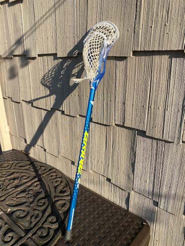 New Custom Strung Brine F15 Shaft With Reebok 6k Head & Ninjalax Semi Soft Mesh