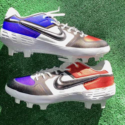 Size 12.5 1/1 Custom Sample Pair Nike Alpha Huarache Elite 2 MCS Cleats