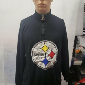 Vintage Pittsburgh Steelers Starter 1/4 Zip Pullover Jacket NFL Pro Line M