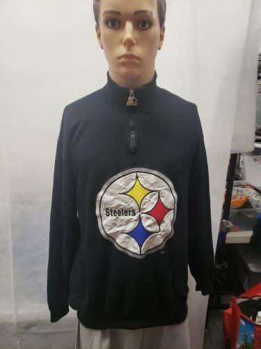 Vintage Pittsburgh Steelers Starter 1/4 Zip Pullover Jacket NFL Pro Line M