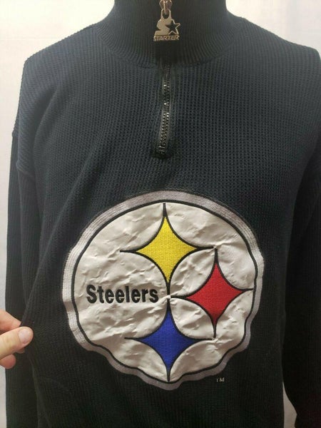 Vintage Pittsburgh Steelers Starter 1/4 Zip Pullover Jacket NFL