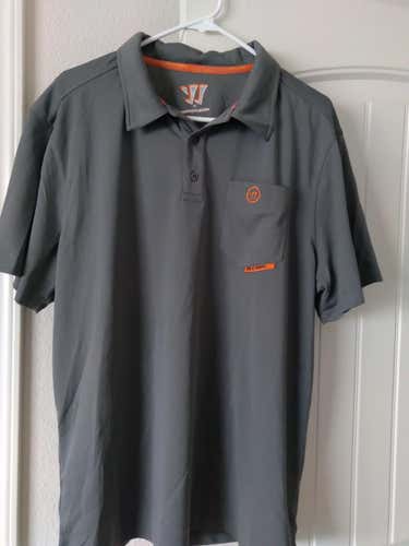 WARRIOR HOCKEY Gray Used Men's Adult XL Polo Shirt