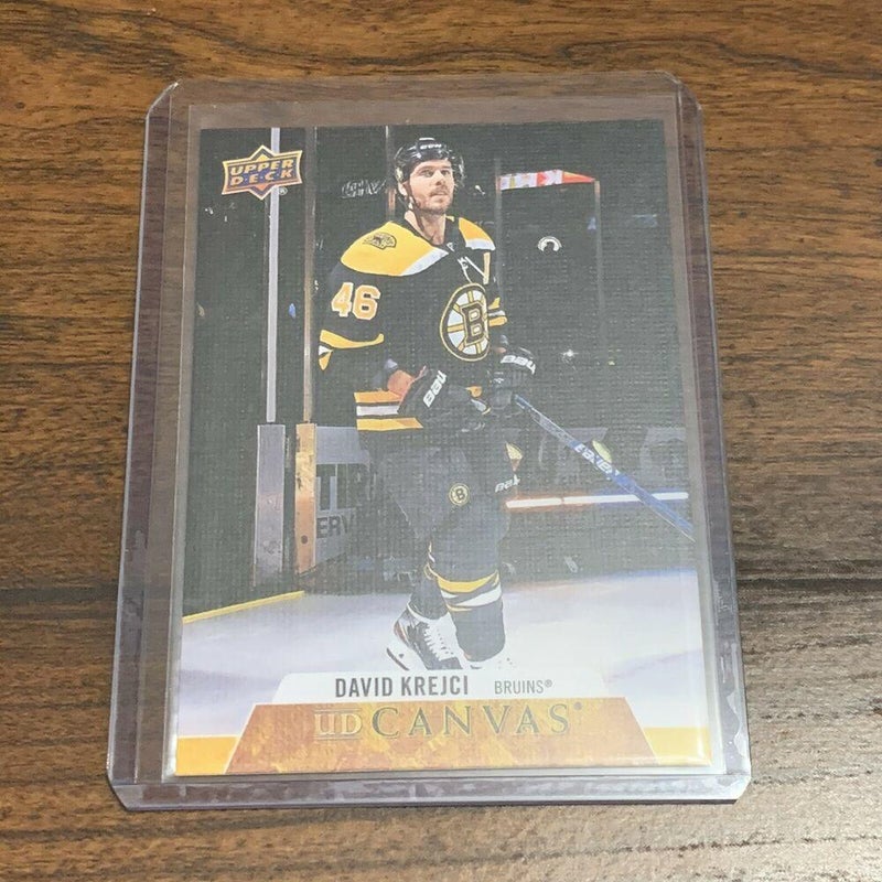 David Krejci Boston Bruins 2020-21 Upper Deck UD Canvas Card #C7