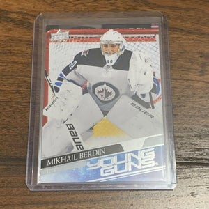 Mikhail Berdin Winnipeg Jets 2020-21 Upper Deck Young Guns Rookie Card #242