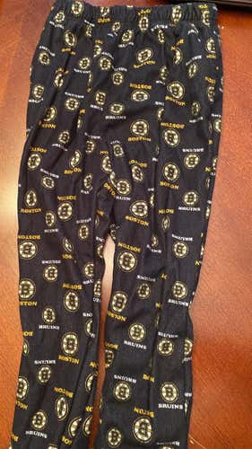 Boston Bruins Black Youth Size 10/12 Pajama Pants
