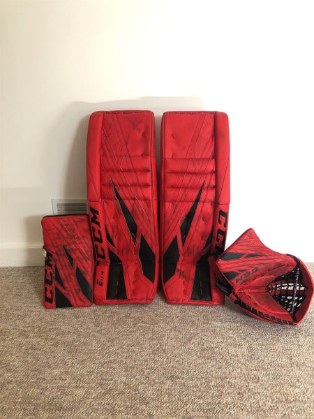 Red Senior 33" Regular Extreme flex 4.9 Goalie Full Set