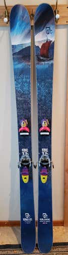 Icelantic Nomad 105 191cm Skis with pivot 18 din bindings Used