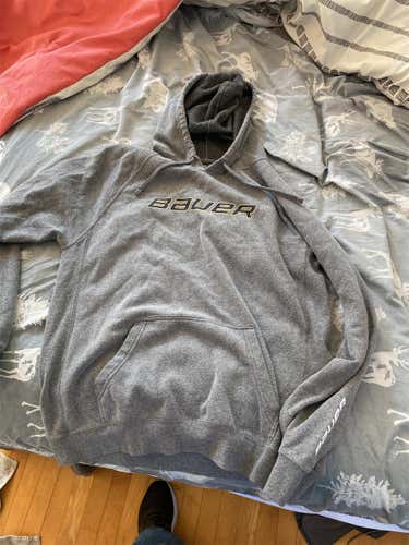 Gray Adult Large Bauer Sweatshirt