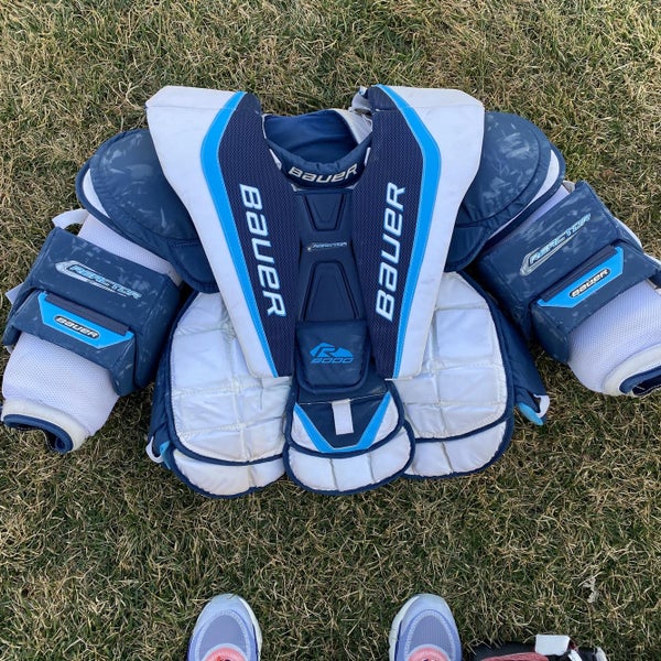 Senior Large Bauer Reactor 9000 Chest and Arm Protector Pro Stock Goalie Chest Protector