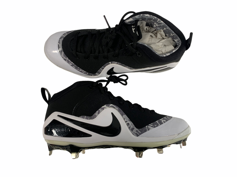 Nike Force Zoom Trout 4 Baseball Cleat Black White Size 11.5 M US 917920-001