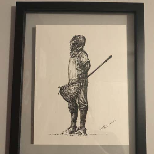 Lacrosse Goalie Drawing