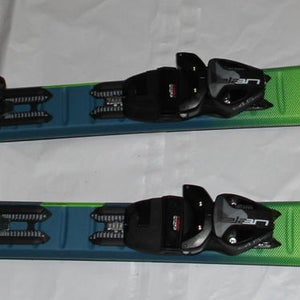 NEW Junior Skis Elan JETT Uflex!  skis 120cm with new size adjustable bindings set 2021