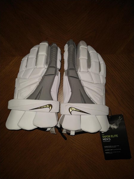 New (White with grey) Nike Vapor Elite Gloves 14" (XL)