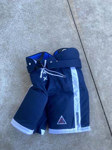 New Blue Warrior Covert Pro Stock Colorado Avalanche 3rd Jersey Hockey Pants Small or Large