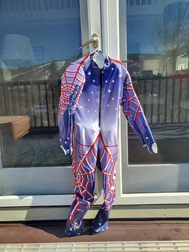 Used Spyder Frontier Red and Blue GS Suit Youth Size 10-12