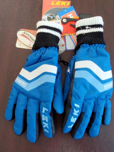 New Blue Leki Unisex Progressive Osmium Trigger S Gloves Size 7
