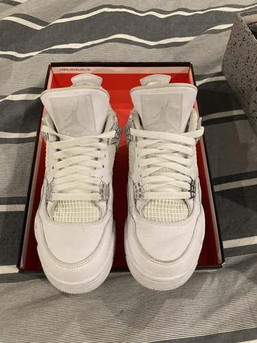 White Used Men's Size 7.5 (Women's 8.5) Air Jordan Shoes