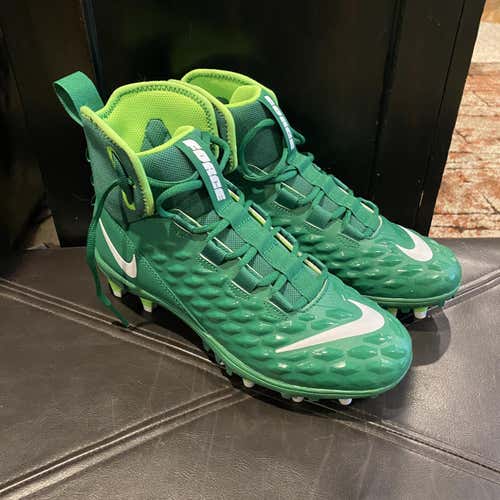 Green Nike Force Football Cleat Size 8.5