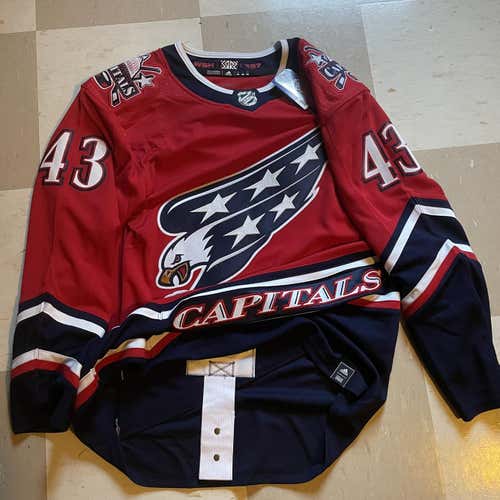 Adidas Authentic Tom Wilson Washington Capitals Reverse Retro NHL hockey Jersey 46