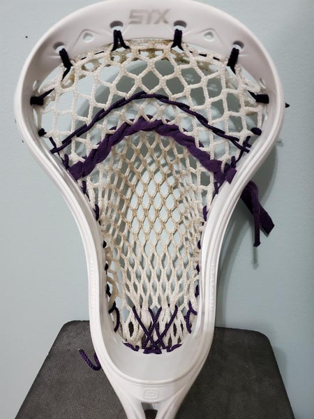 White Used Attack & Midfield STX Strung Revolver Head