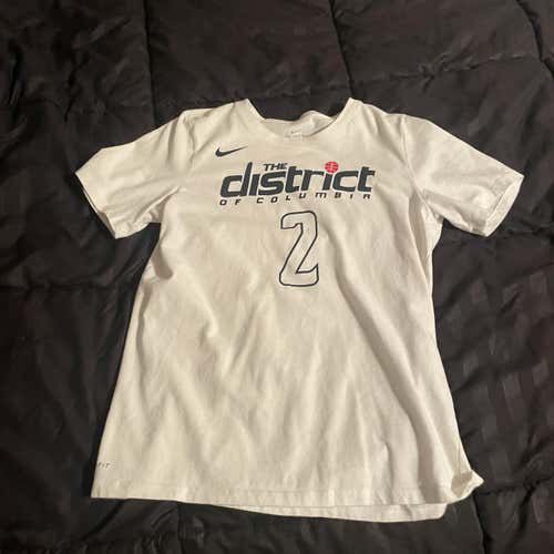 White Adult Small Nike Wizards John Wall Shirt