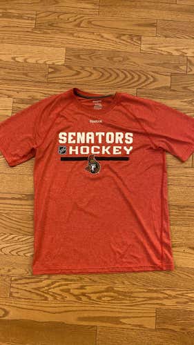 Pro Stock Ottawa Senators Reebok PlayDry Team Issue Shirt Red Large