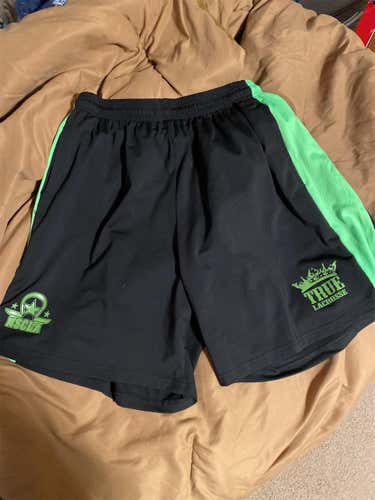 Black Adult XXL True Lacrosse Shorts
