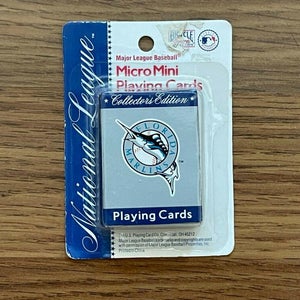 Florida Marlins MLB Baseball SUPER VINTAGE Bicycle Micro Mini Playing Cards!