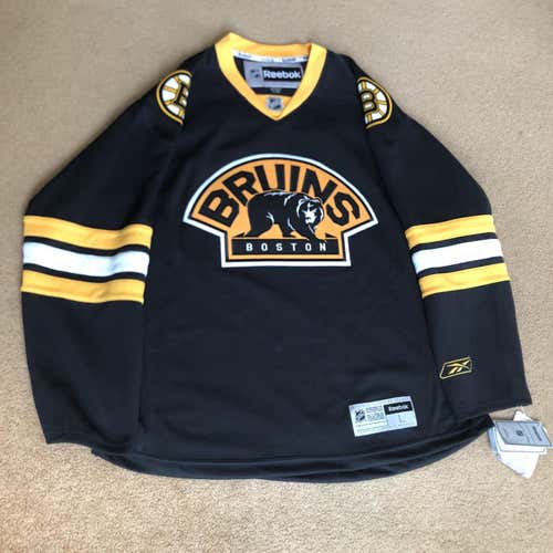 Boston Bruins Reebok Premier Jersey Size L NWT