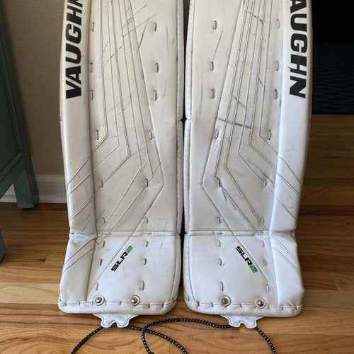 Silver Junior 28" Vaughn Ventus SLR Pro Goalie Leg Pads