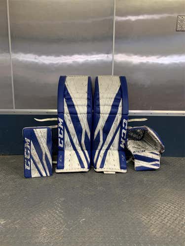 Blue Senior 35" Regular Extreme Flex 3.9 Goalie Full Set